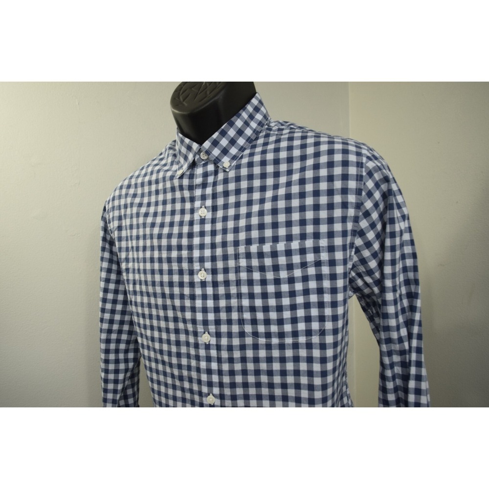 Bonobos Button Up Dress Shirt‎ Plaid Slim Fit Long Sleeve Mens Size Medium SHORT